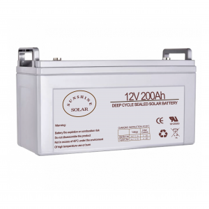 Batería 200Ah Gel Sunshine SS12-200, 12V, para sistemas solares y respaldo energético.