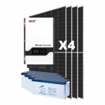 Kit Solar para Casa de Campo con Paneles JA Solar y Baterías de Litio 24V y 48V.