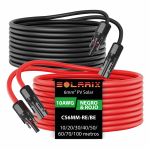 Cable Solar Fotovoltaico Rojo de Alta Resistencia UV para instalación de paneles solares.