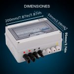 Combiner box 2 en 1 hasta 600VDC para sistemas solares