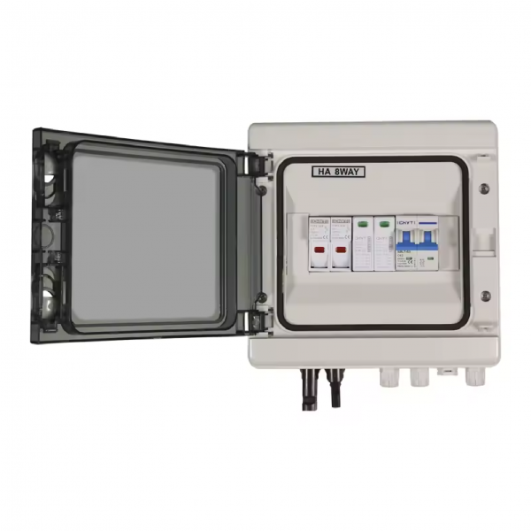 PV combiner box 1 en 1 para sistema solar 600v