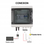 PV combiner box 1 en 1 para sistema solar 600v