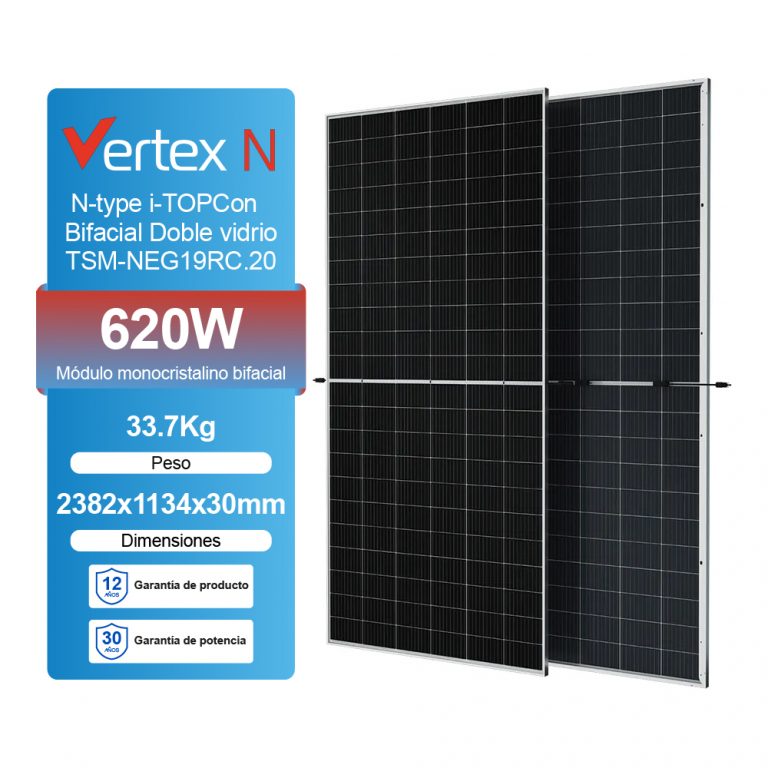Panel Solar Trina Solar 620W Bifacial N-Type Vertex N