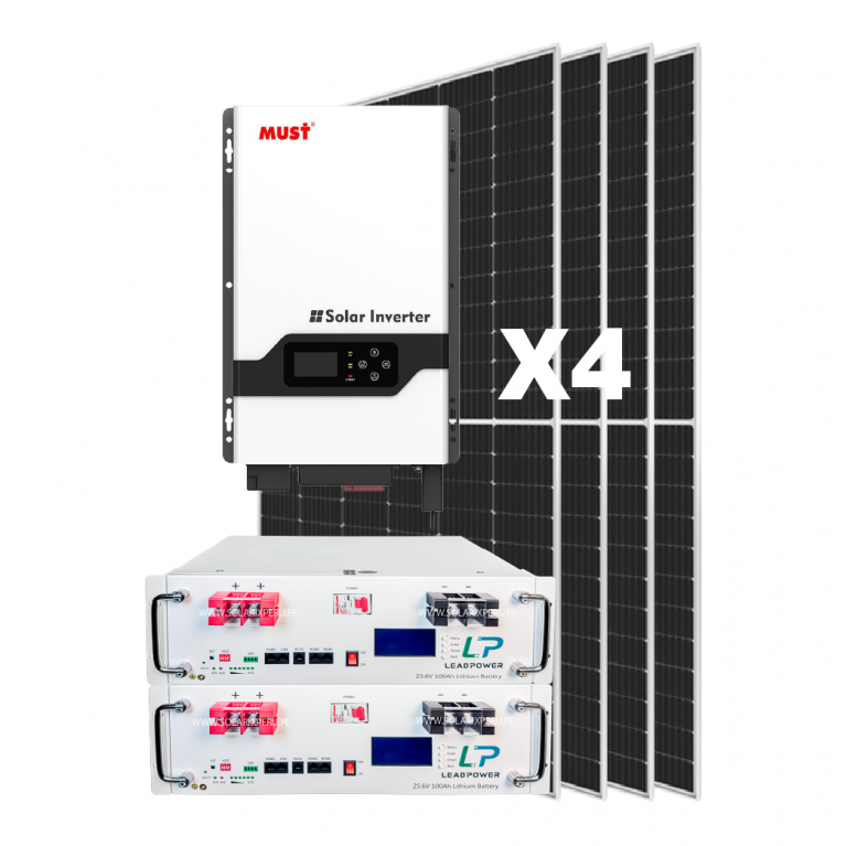 Kit Solar para Casa de Campo con Paneles monocristalinos y Baterías de Litio 24V y 48V.