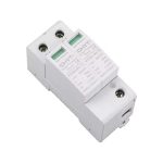 Protección contra sobretensiones 2P para sistemas solares DC 600VDC 20kA-40kA, diseñada para evitar daños por picos de voltaje.