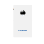 Bateria de Litio LiFePO4 Gospower 200AH 48V para almacenamiento de energía solar residencial y comercial